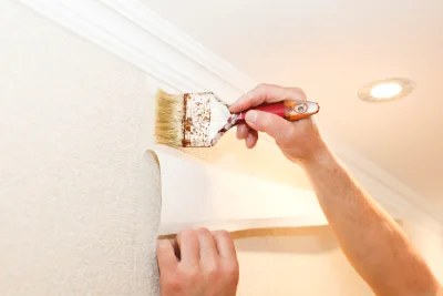 Pose de papier peint à Morancé — revêtements muraux et toiles de verre